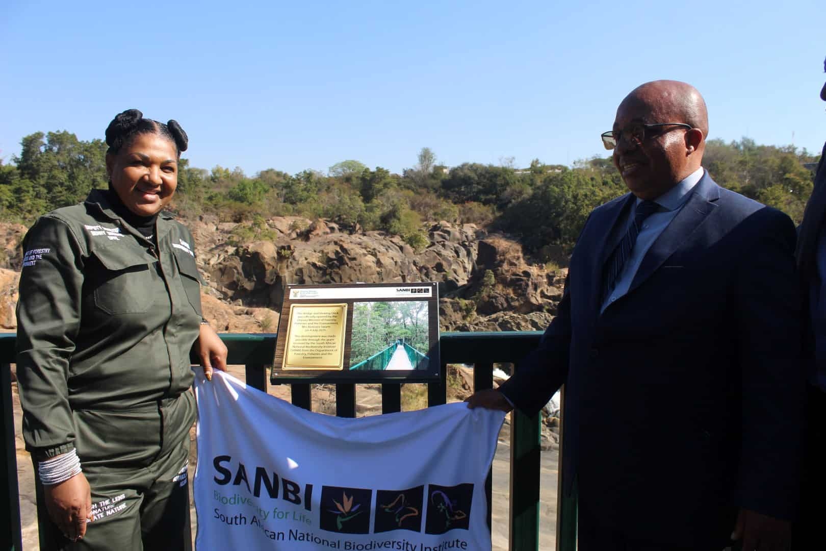 Bridge destroyed by floods reopened at Lowveld Botanical Garden