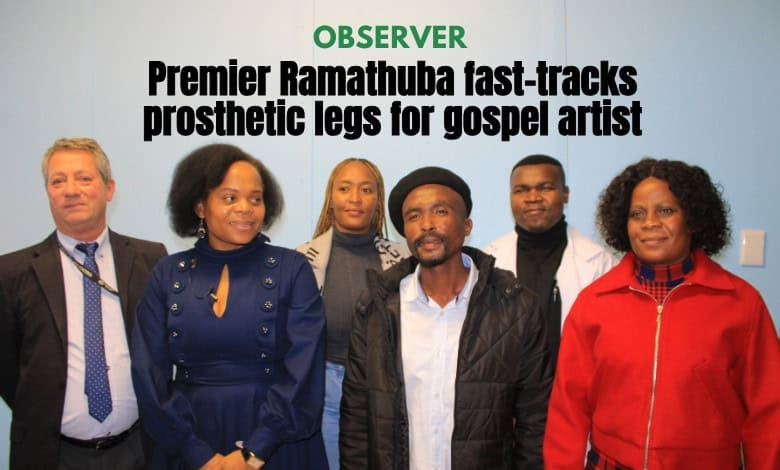 Premier Ramathuba fast-tracks prosthetic legs for gospel artist