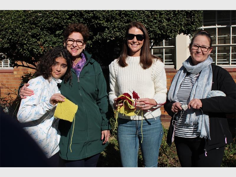 WATCH: Springs Girls' High School spreads warmth through community crochet drive