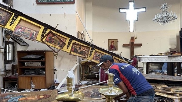 المطران عطا الله حنا: الاعتداء على كنيسة مار إلياس كشف عمق ظاهرة الكراهية في مجتمعاتنا