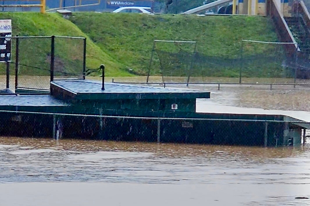 'The fields were a pond.' Flood waters ravage ballfields in Westover