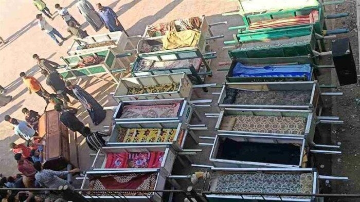 جنازة جماعية.. كفر السنابسة بالمنوفية تستعد لوداع 18 فتاة ضحايا حادث الطريق الإقليمي