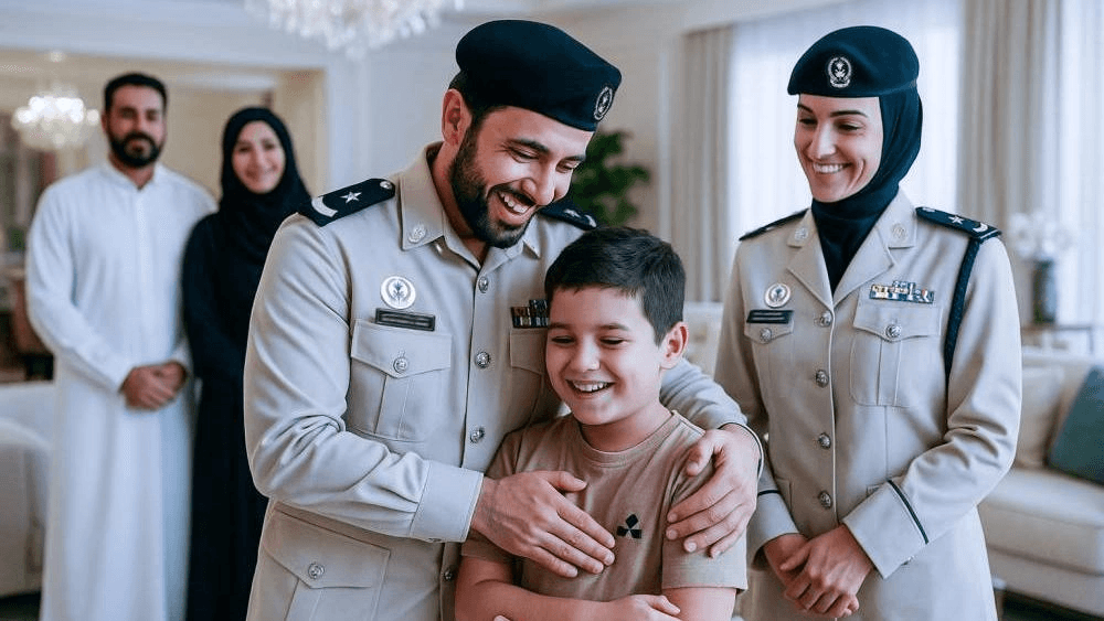 شرطة الشارقة تُعيد الطمأنينة لطفل تعرض لموقف مروري مفاجئ