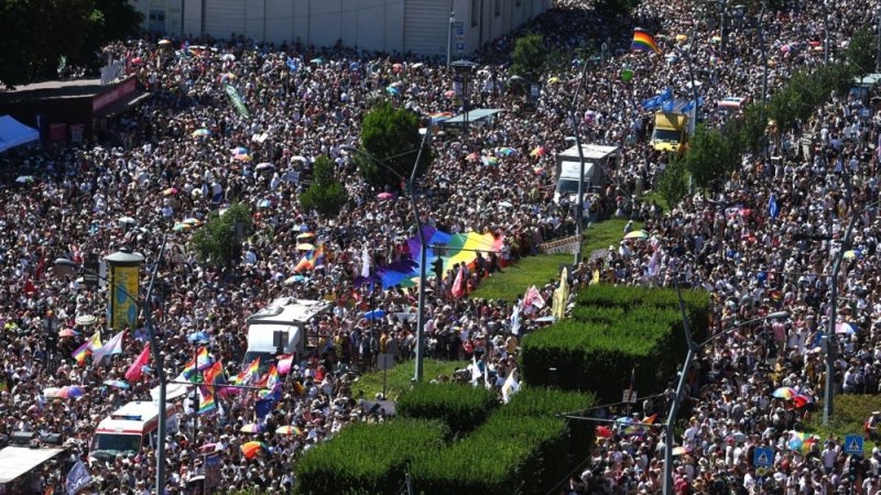 Major turnout as Budapest Pride defies Orban's ban in Hungary