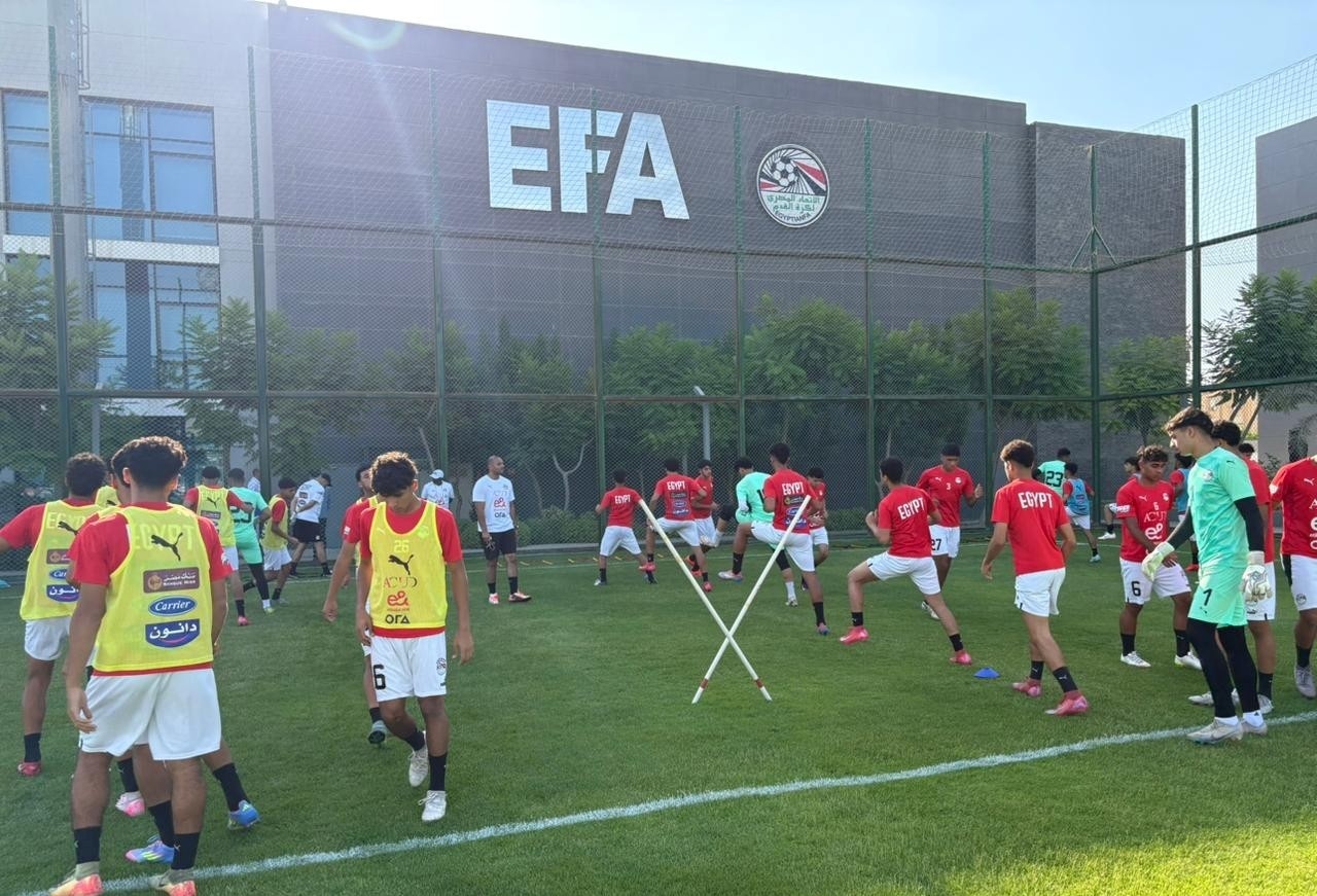 منتخب مصر للشباب يواصل استعداداته لوديتىّ الكويت