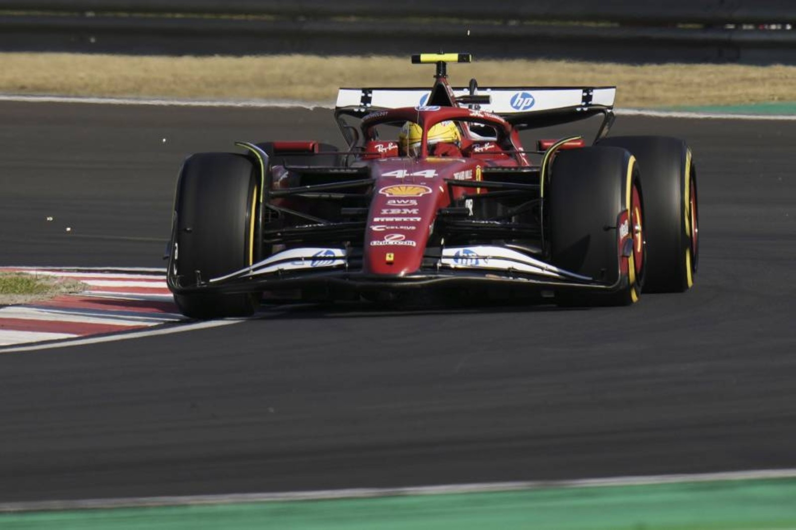 Ferrari's Hamilton takes stunning  pole for Chinese Grand Prix sprint