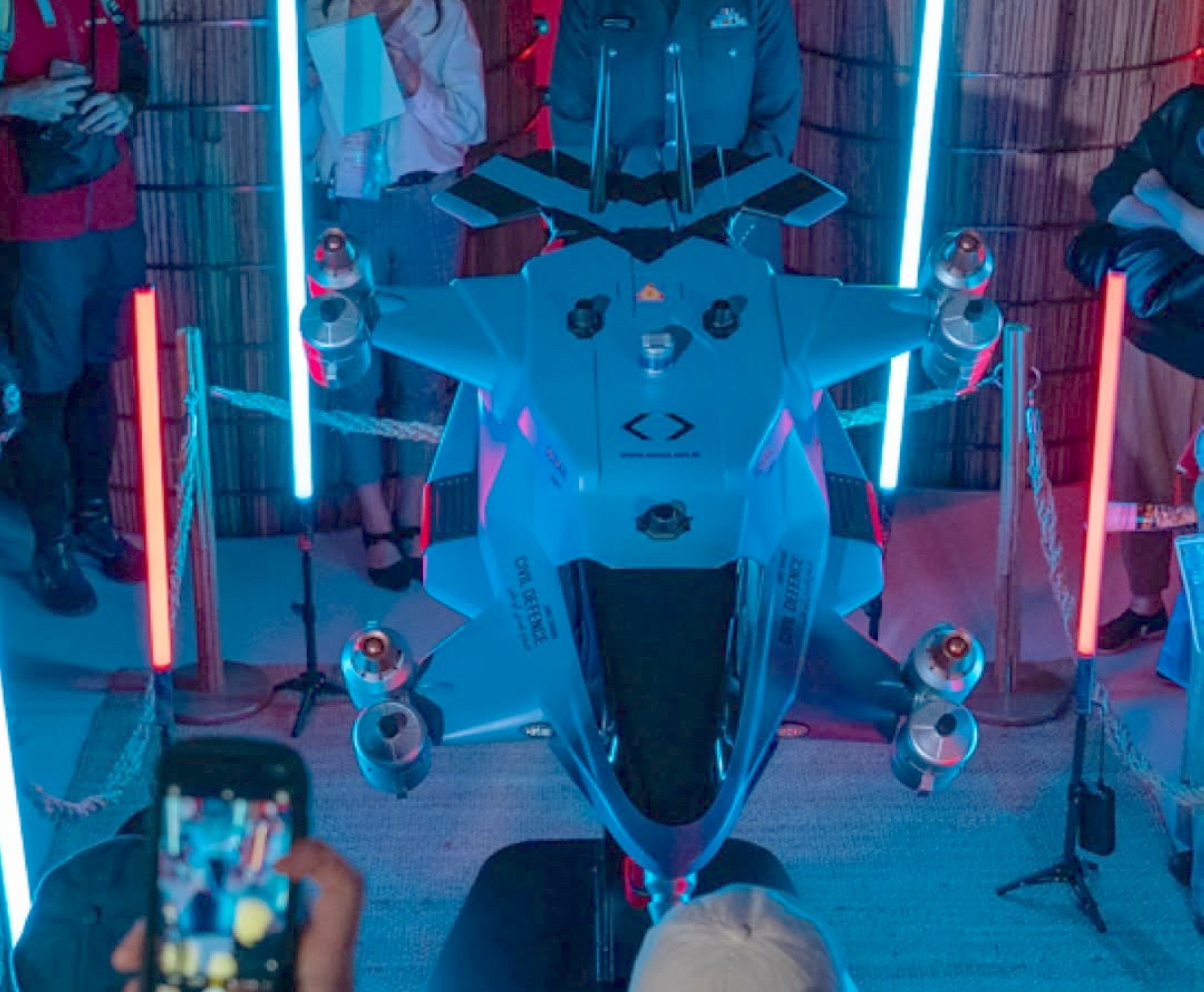 UAE unveils world's first jet-powered fire-fighting drone