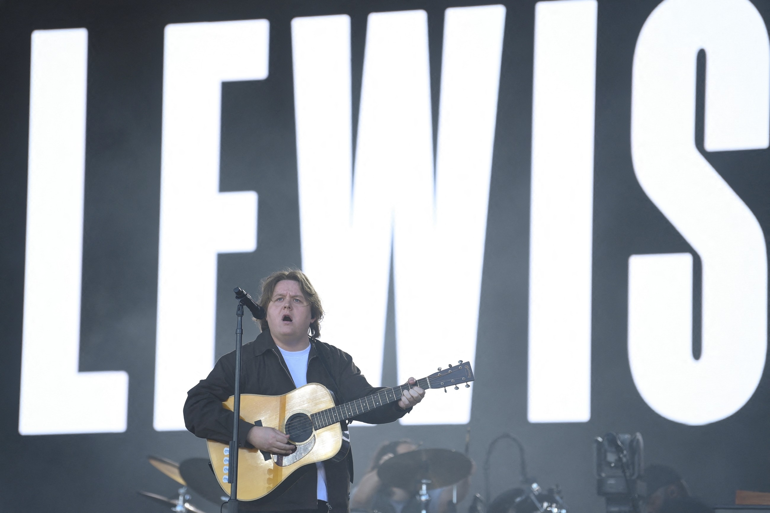 Lewis Capaldi makes emotional return to Glastonbury's Pyramid stage