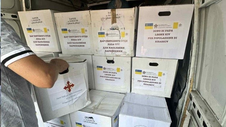 Pope Leo XIV sends food to families in Ukraine's Kharkiv