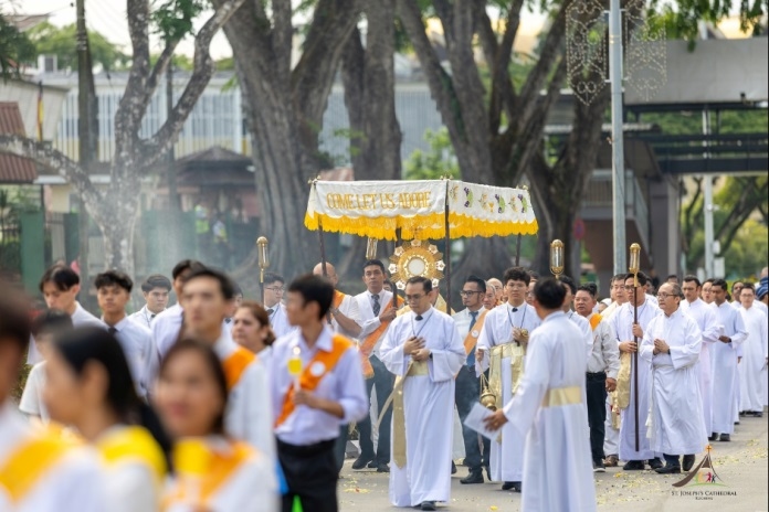 Corpus Christi Procession to bless the city and the people of Kuching
