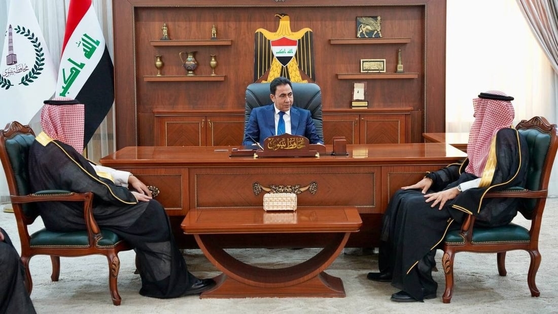 Nineveh governor discusses investment opportunities with Saudi contractors