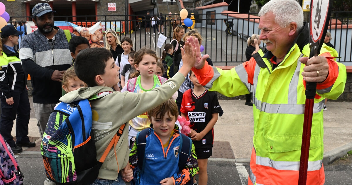 'You have to smile': Lollipop person of the year says he enjoys the craic with all his little charges