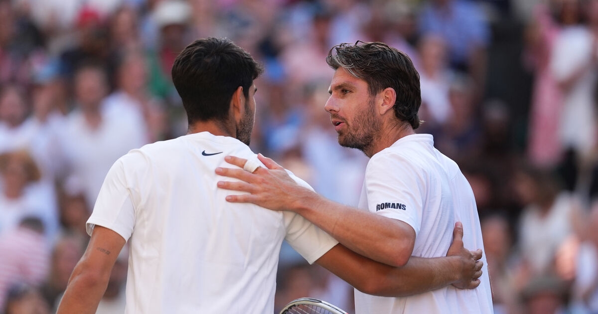 Wimbledon's last British hope Cameron Norrie swept aside by Carlos Alcaraz