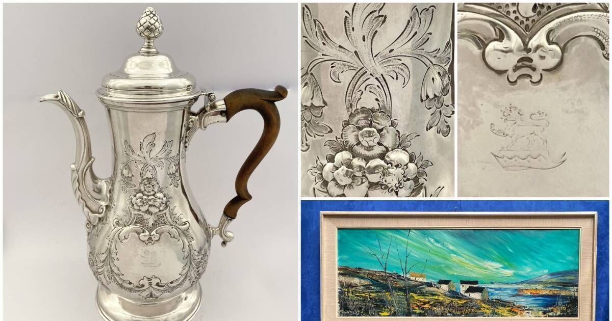 Antiques: George III Cork silver coffee pot to be auctioned in Bandon