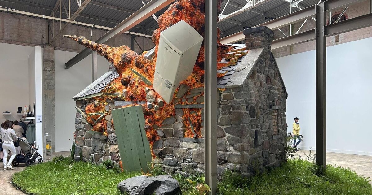 Visual art reviews: David Mach's exploding cottage impresses at Galway Arts Festival