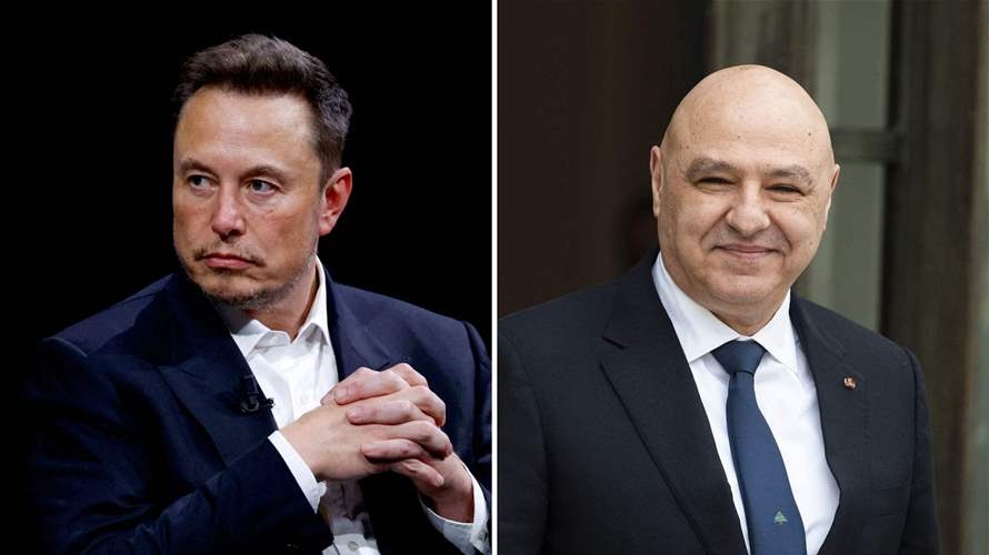 Elon Musk expresses interest in Lebanon's telecom sector during call with President Aoun
