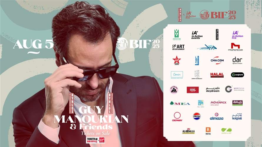 Guy Manoukian is taking the stage at the Byblos International Festival! Grab your tickets 🎟 now