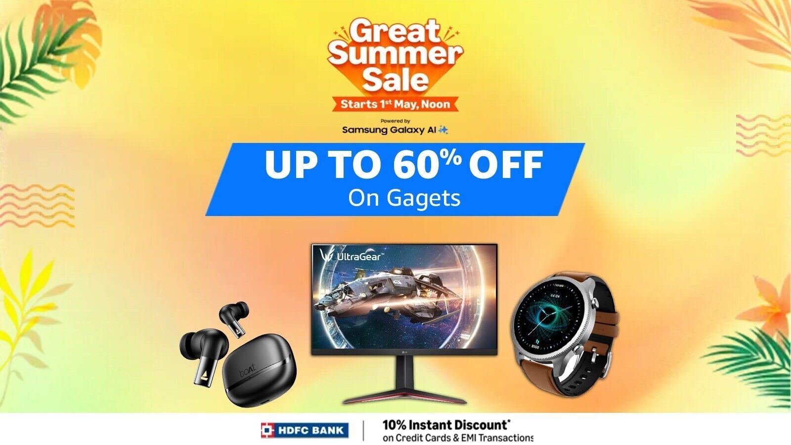 Last few hours of the Sale! Grab up to 60% off on tablets, smartwatches, headphones and other gadgets