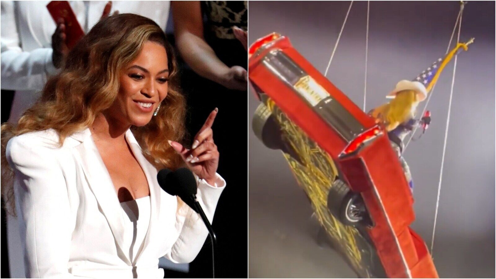 Beyoncé halts Cowboy Carter show at Houston midair as floating car tilts during ‘16 Carriages' performance