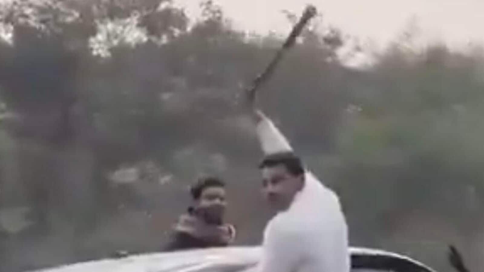 Caught on camera: Greater Noida youth performs dangerous car stunts outside college, slapped with  ₹1.21 lakh fine