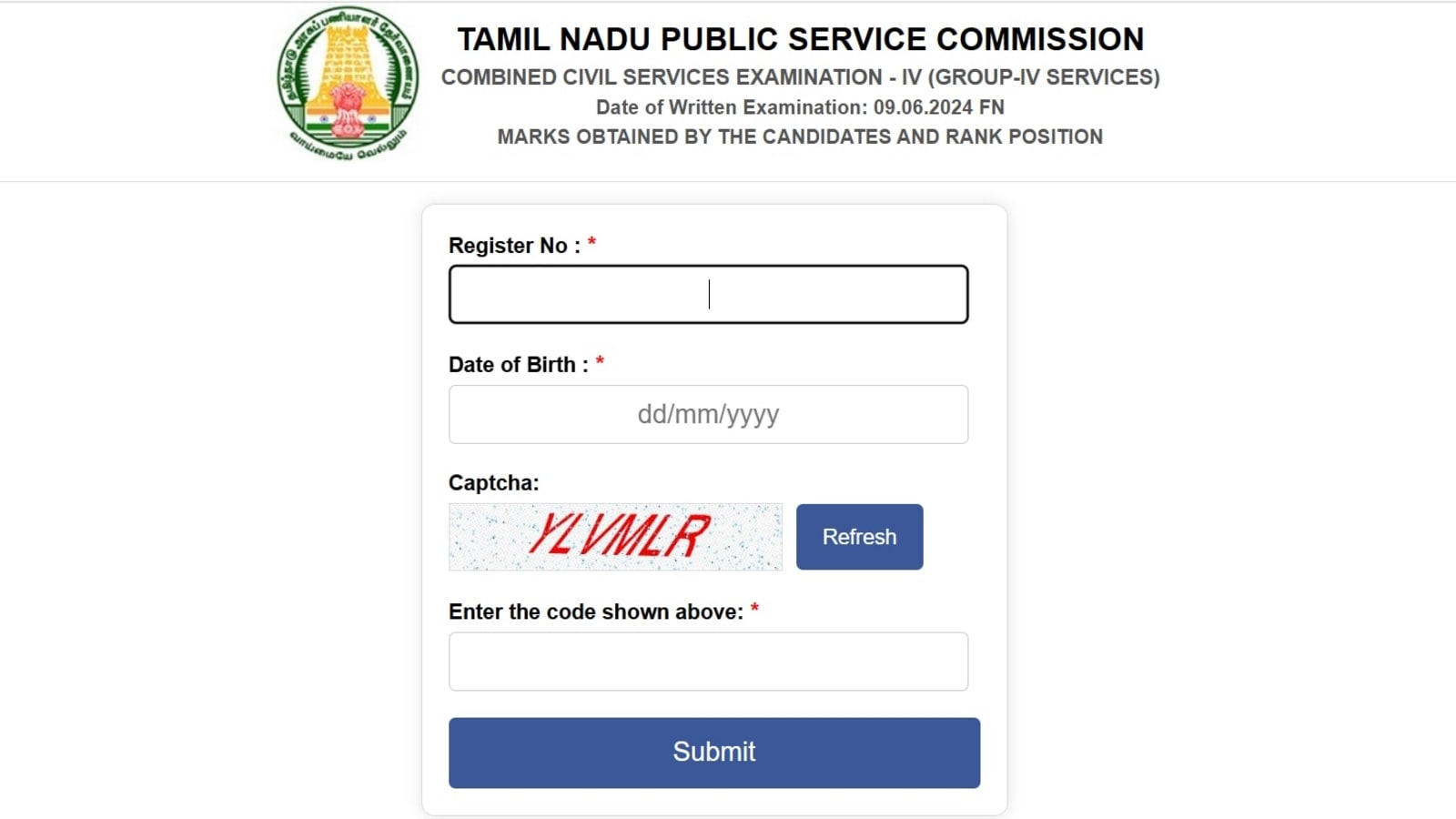TNPSC Group 4 2025 hall tickets released at tnpsc.gov.in
