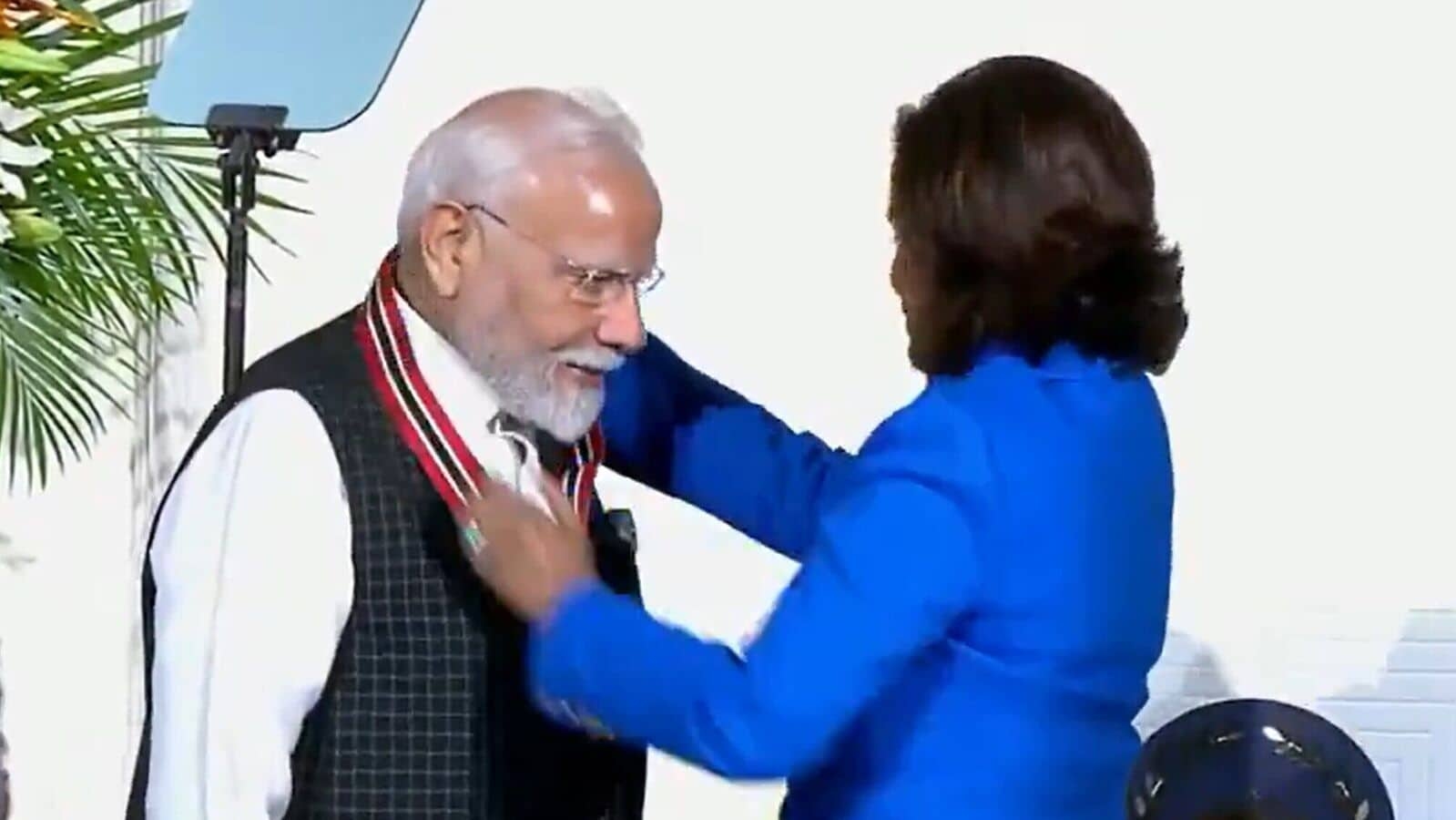 PM Modi becomes first foreign leader to be honored with 'Order of Republic of Trinidad and Tobago': Watch