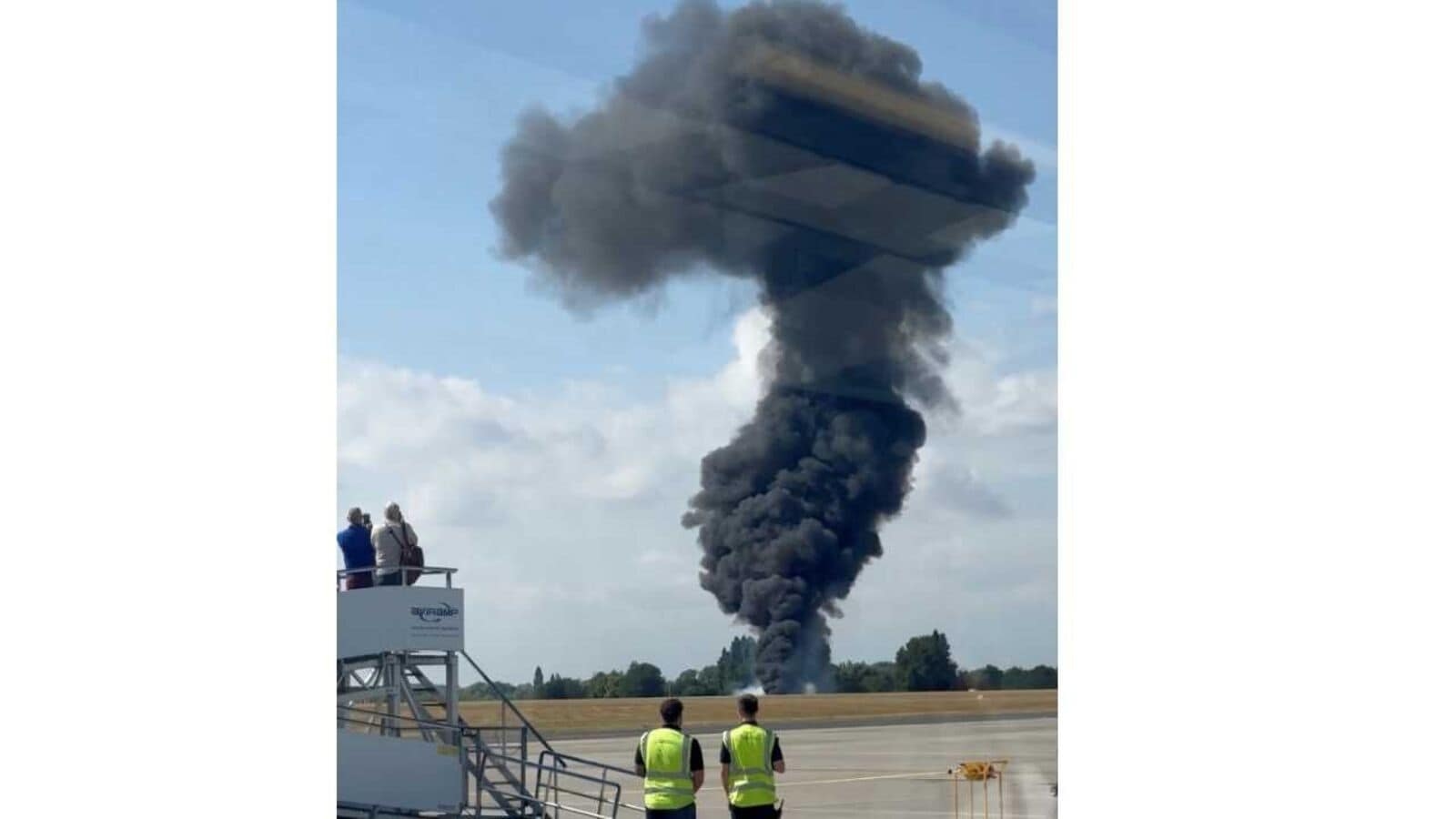 ‘There was big fireball': Plane crashes at London Southend Airport seconds after take-off, says witness