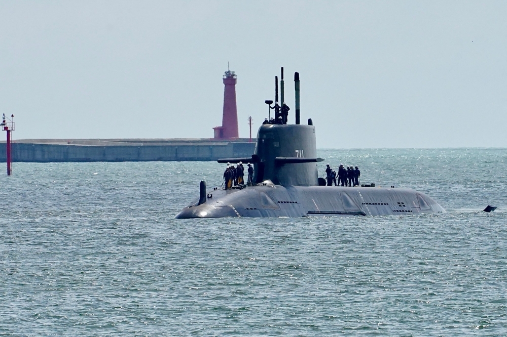 Taiwan begins sea trials of first locally built submarine amid tensions with China