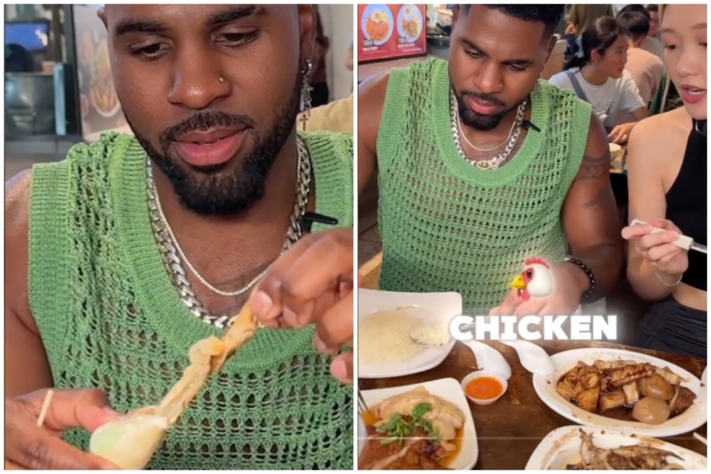 ‘I could eat this everyday': Jason Derulo gives Singapore's chicken rice a ‘10 out of 10', but says no to ‘rojak' and ‘gong gong' (VIDEO)