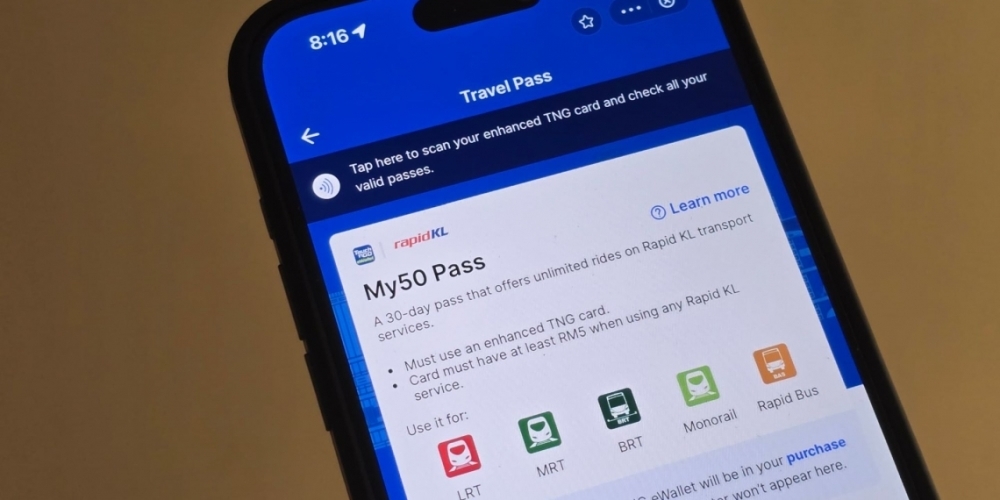 Step-by-step guide: How to renew your Rapid KL My50 Travel Pass using TNG eWallet
