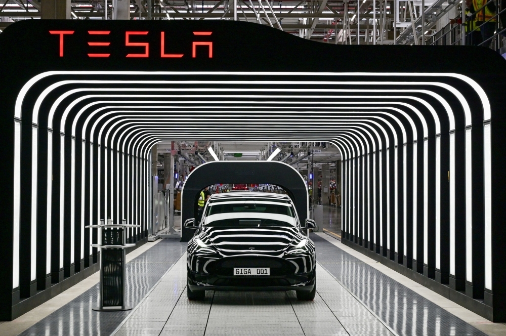 Tesla sales fall again but beat worst forecasts as Musk-Trump feud clouds outlook
