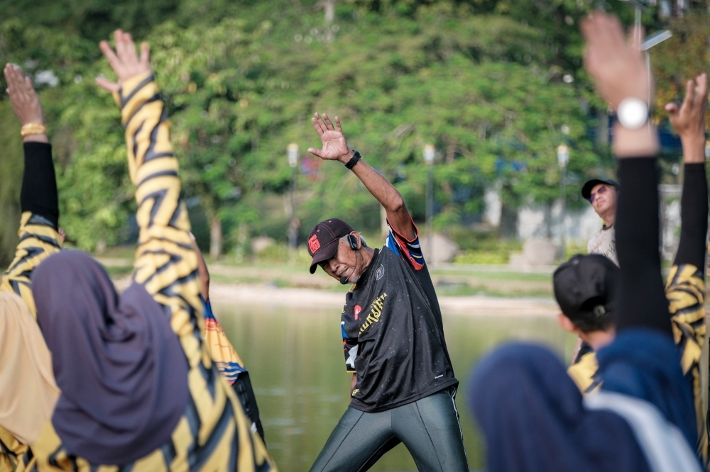 ‘Age is no excuse': 74-year-old Pak Habib keeps Johoreans moving with aerobics, humour at Taman Merdeka