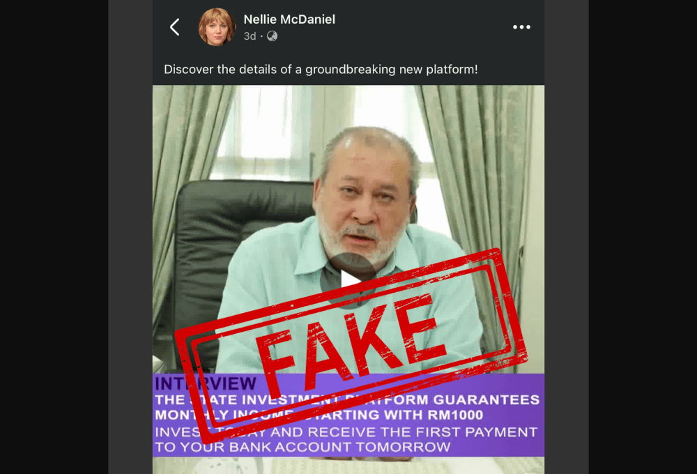 Johor Royal Press Office: AI-generated fake video of King detected on Facebook, public warned of scam