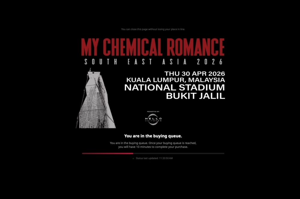 ‘Are your servers powered by hamsters?': My Chemical Romance fans rage as ticket site crashes ahead of KL concert sale