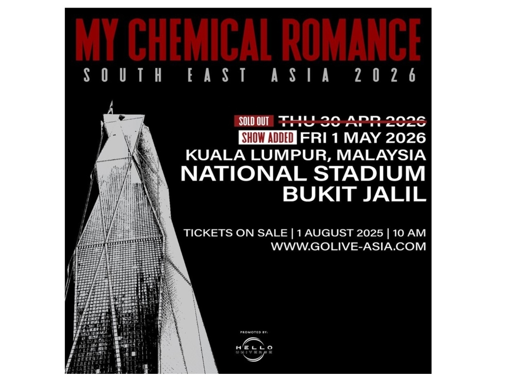 My Chemical Romance adds second KL concert, only extra show in South-east Asia