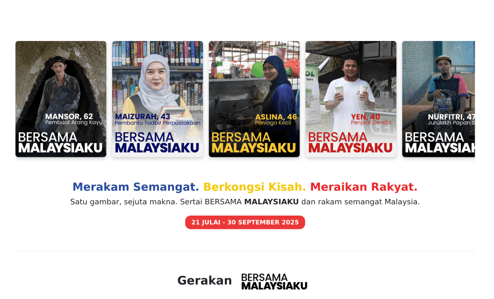 Share your Malaysian moment: Government launches ‘Bersama Malaysiaku' national photo archive campaign