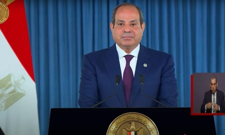 "قوة مصر ليست في سلاحها وحده بل في وعي الشعب".. نص كلمة الرئيس السيسي
