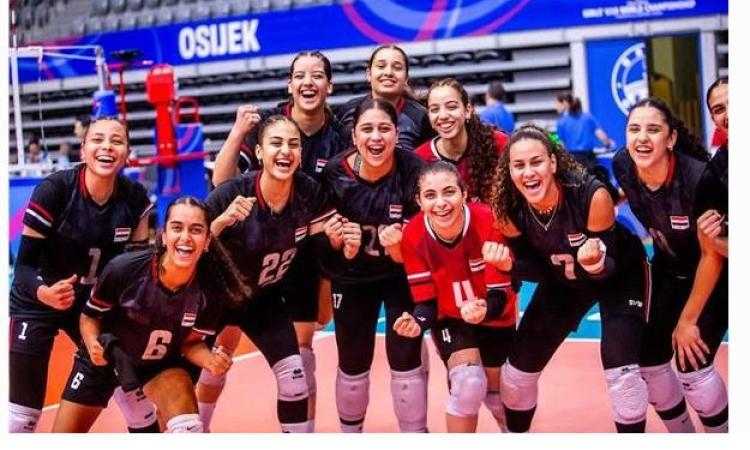 منتخب ناشئات الطائرة يواجهن كرواتيا اليوم في بطولة العالم