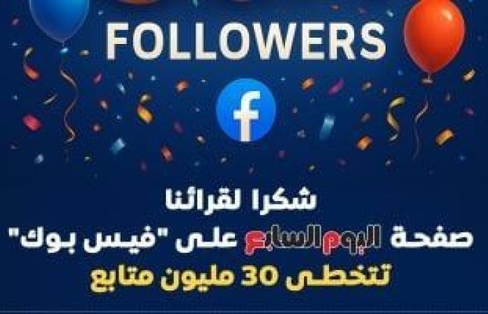 30 مليون شهادة ثقة.. صفحة اليوم السابع تتخطى 30 مليون متابع على فيس بوك