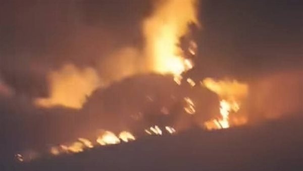 تفاصيل نشوب حريق بالقرب من ركن فاروق في حلوان