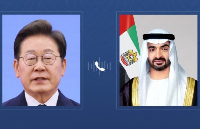 أخبار العالم : محمد بن زايد يبحث تعزيز الشراكة مع الرئيس الكوري