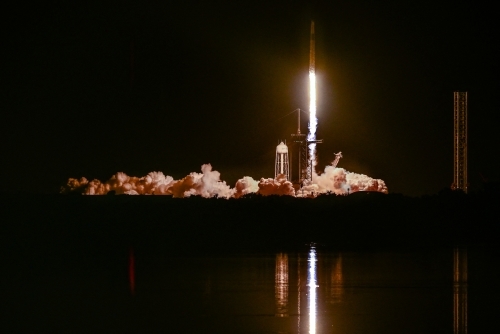 Axiom Mission 4, or Ax-4, was launched from NASA's Kennedy Space Center in Florida