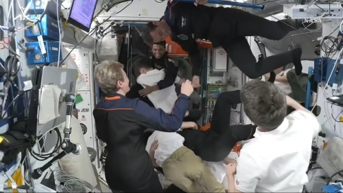 Spaceship carrying astronauts from India, Poland, Hungary, docks with ISS