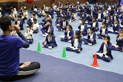 BIS students celebrate International Yoga Day