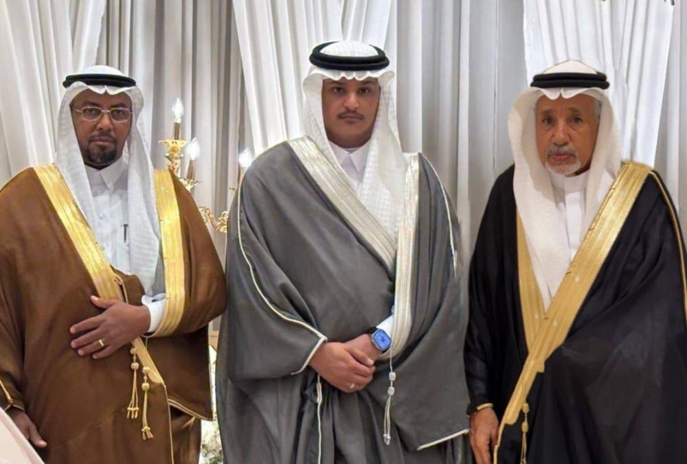 الجحدلي وعبدالمعين يزفّان سلطان وحنين لعشّ الزوجية