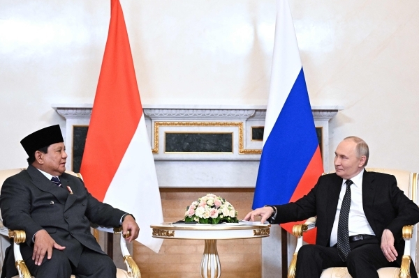 Putin hosts Indonesia's Prabowo in Russia in bid to deepen ties
