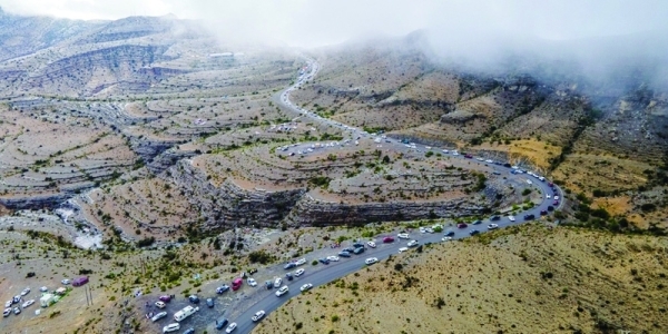 Al Jabal Al Sharqi in Al Hamra attracts hordes of visitors