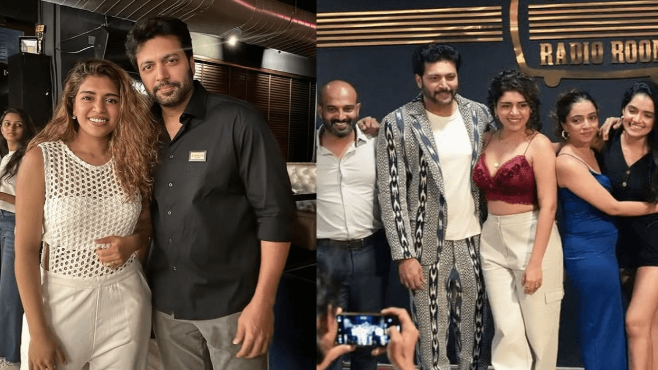 Inside Pics: Ravi Mohan holds alleged GF Keneeshaa Francis close as he celebrates her at success party of new music video