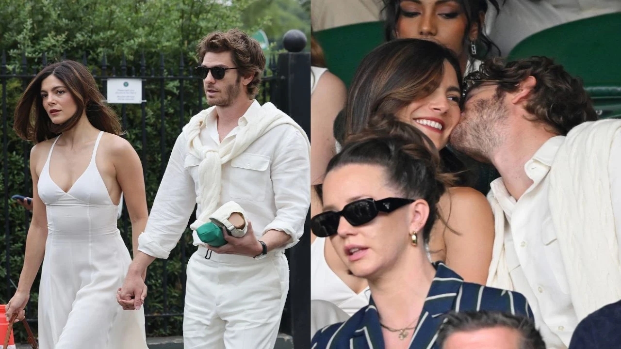 Monica Barbaro and Andrew Garfield Go Full Steam on PDA During Wimbledon Tennis Game Appearance, PICS