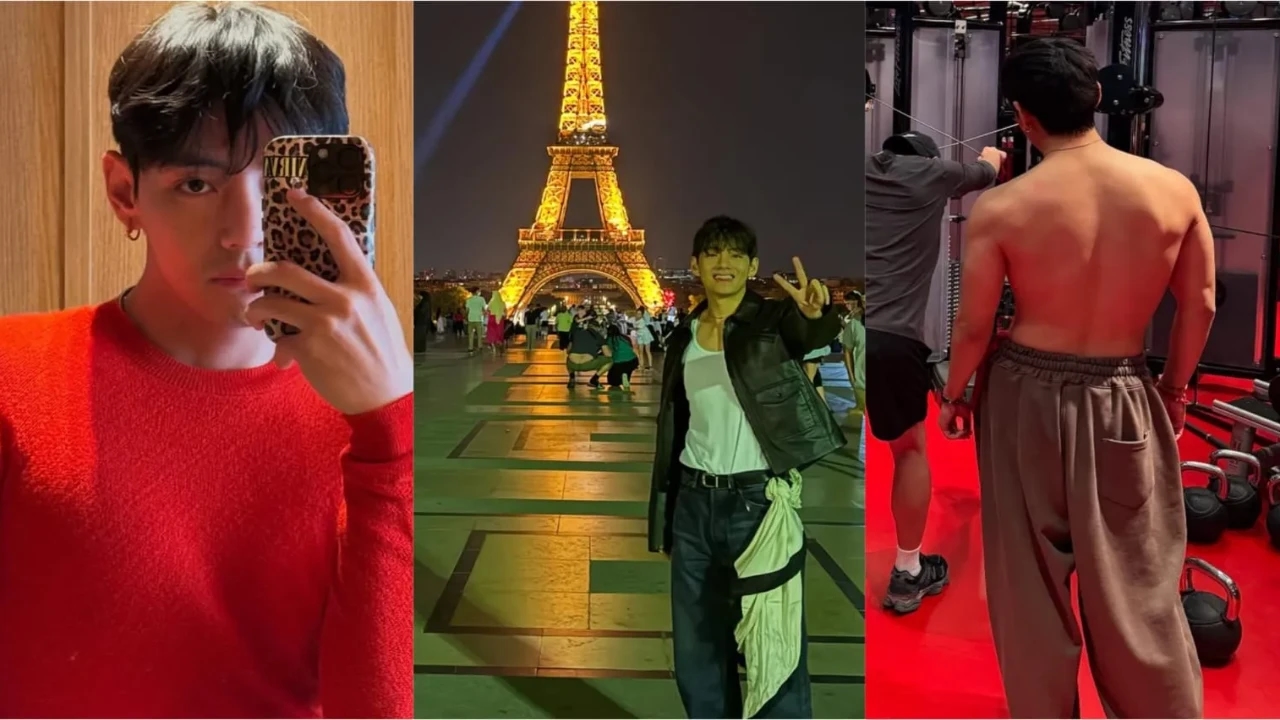 BTS' V lives Paris dream: Shares shirtless gym snap, drunk moments and Eiffel tower aesthetic in PICS